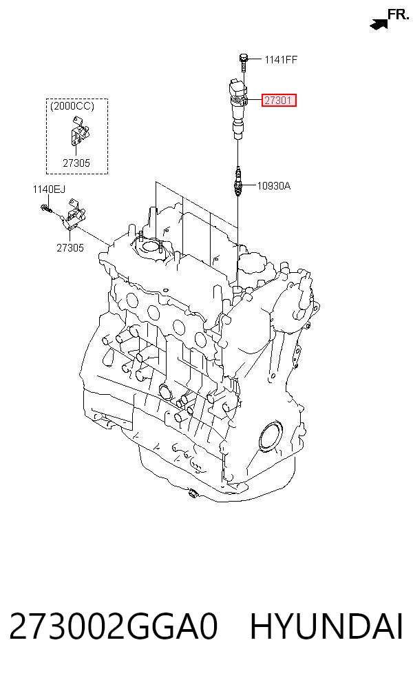 273002GGA0 Hyundai/Kia Катушка зажигания