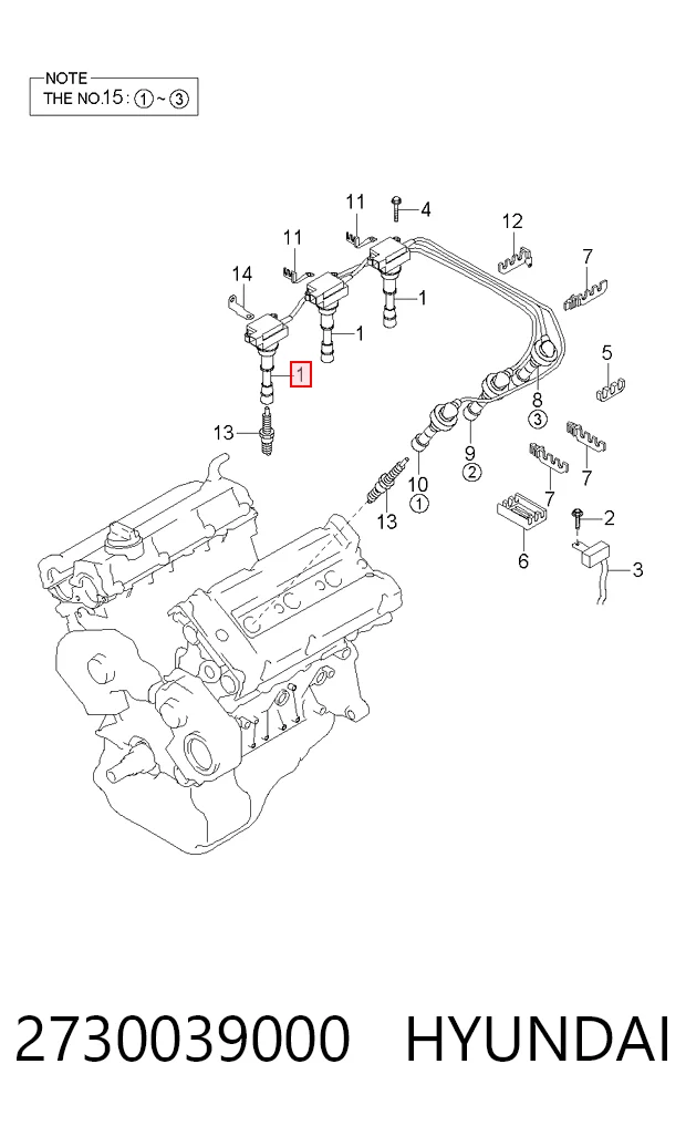 2730039000 Hyundai/Kia Катушка зажигания