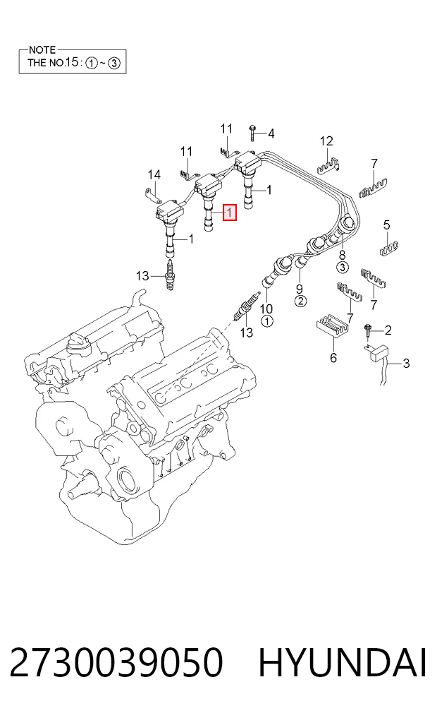 2730039050 Hyundai/Kia Катушка зажигания