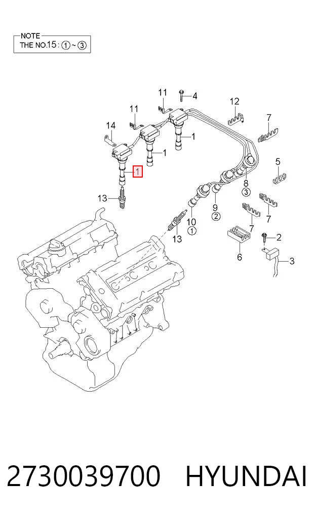 2730039700 Hyundai/Kia Катушка зажигания