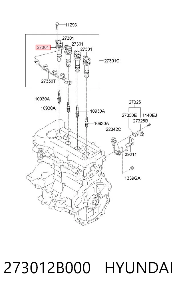 273012B000 Hyundai/Kia Катушка зажигания