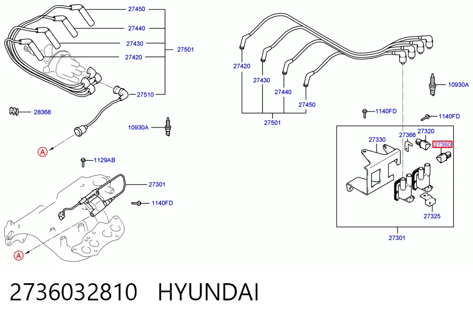 Коммутатор системы зажигания на Hyundai Accent I 