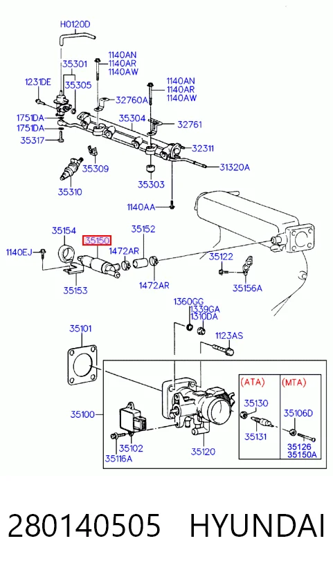 Регулятор холостого хода 280140505 Bosch