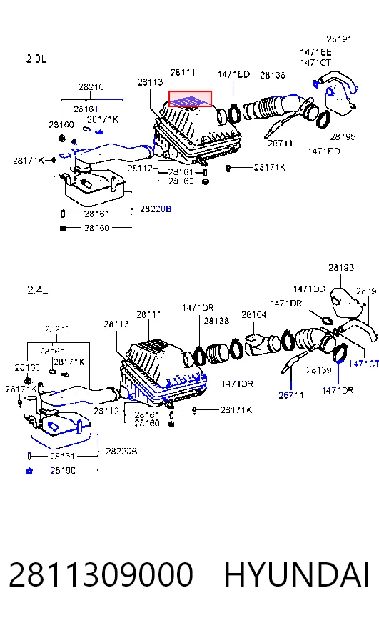 2811309000 Hyundai/Kia