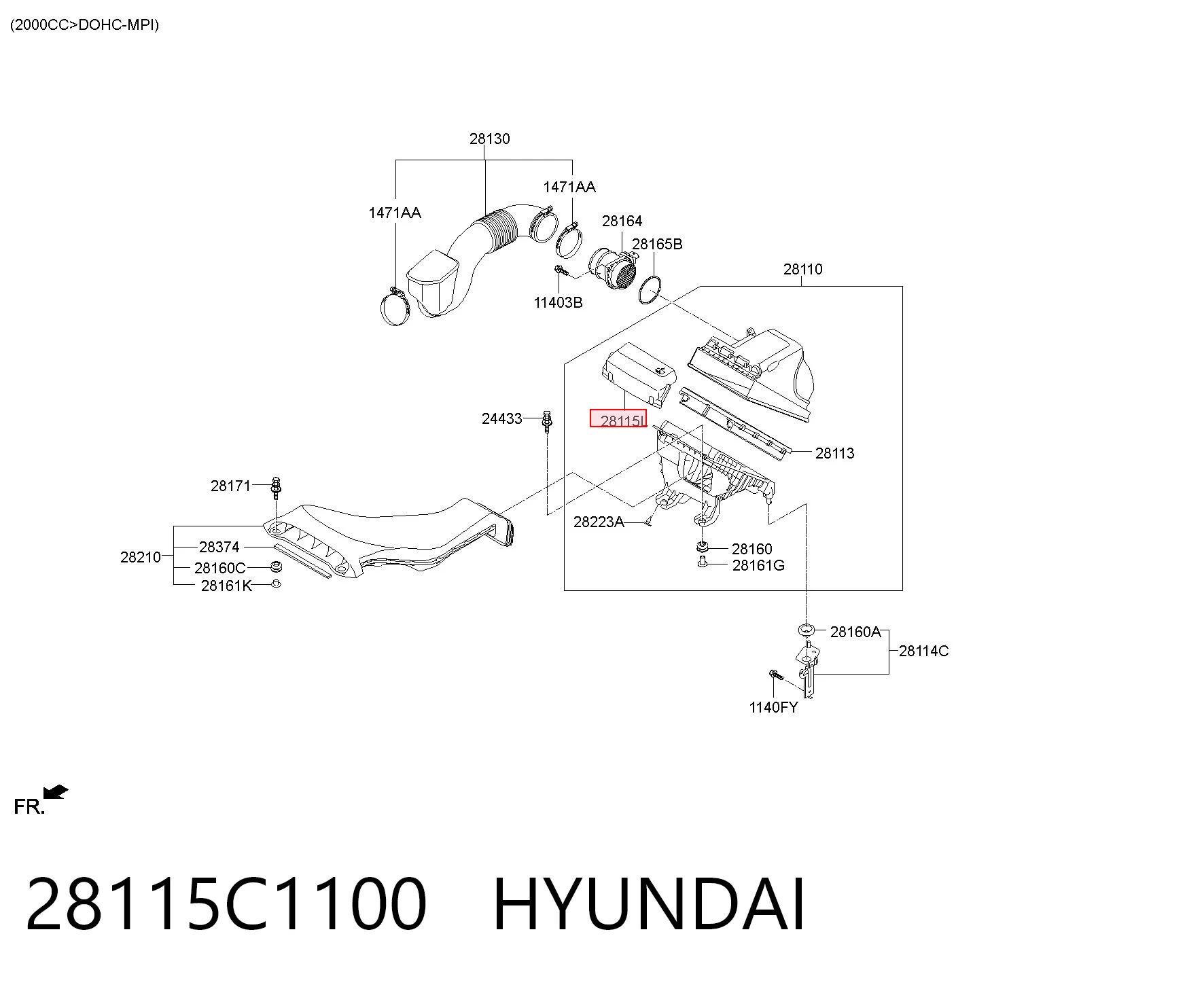 28115C1100 Hyundai/Kia 
