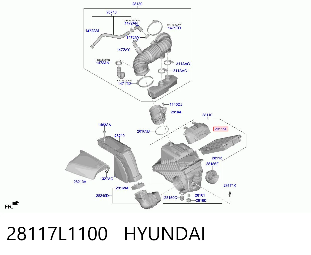 28117L1100 Hyundai/Kia 
