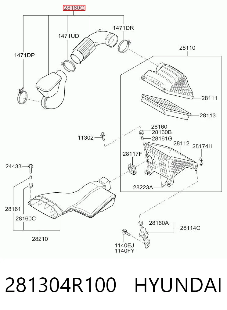 281304R100 Hyundai/Kia 