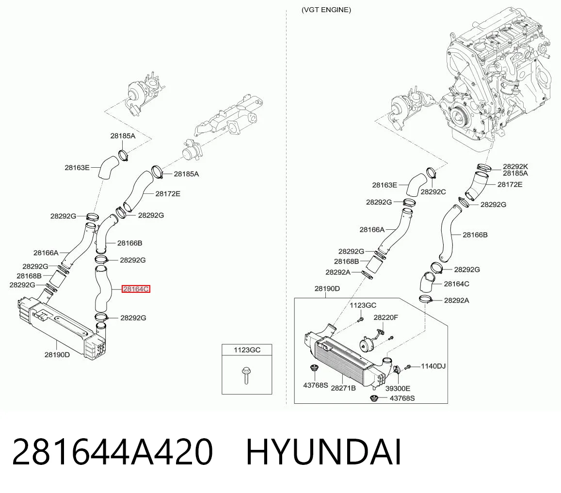 Патрубок интеркулера T24200A Gros