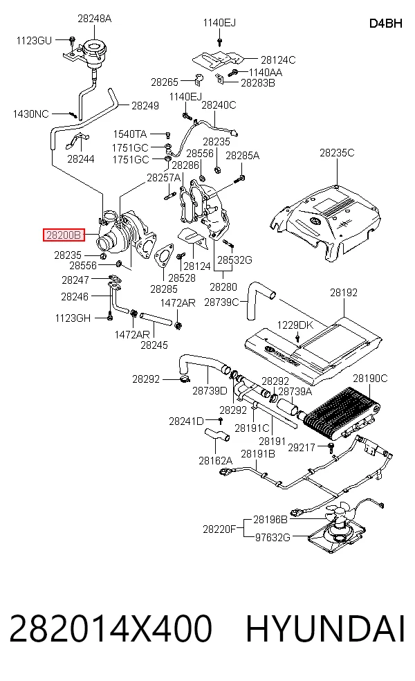 Турбонаддув на Hyundai Terracan  HP