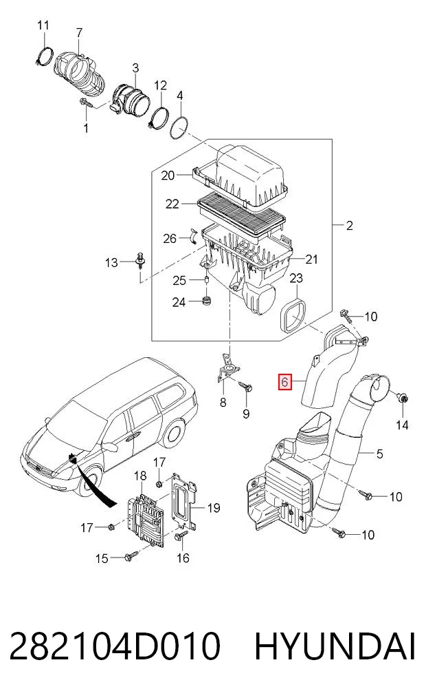 282104D010 Hyundai/Kia 