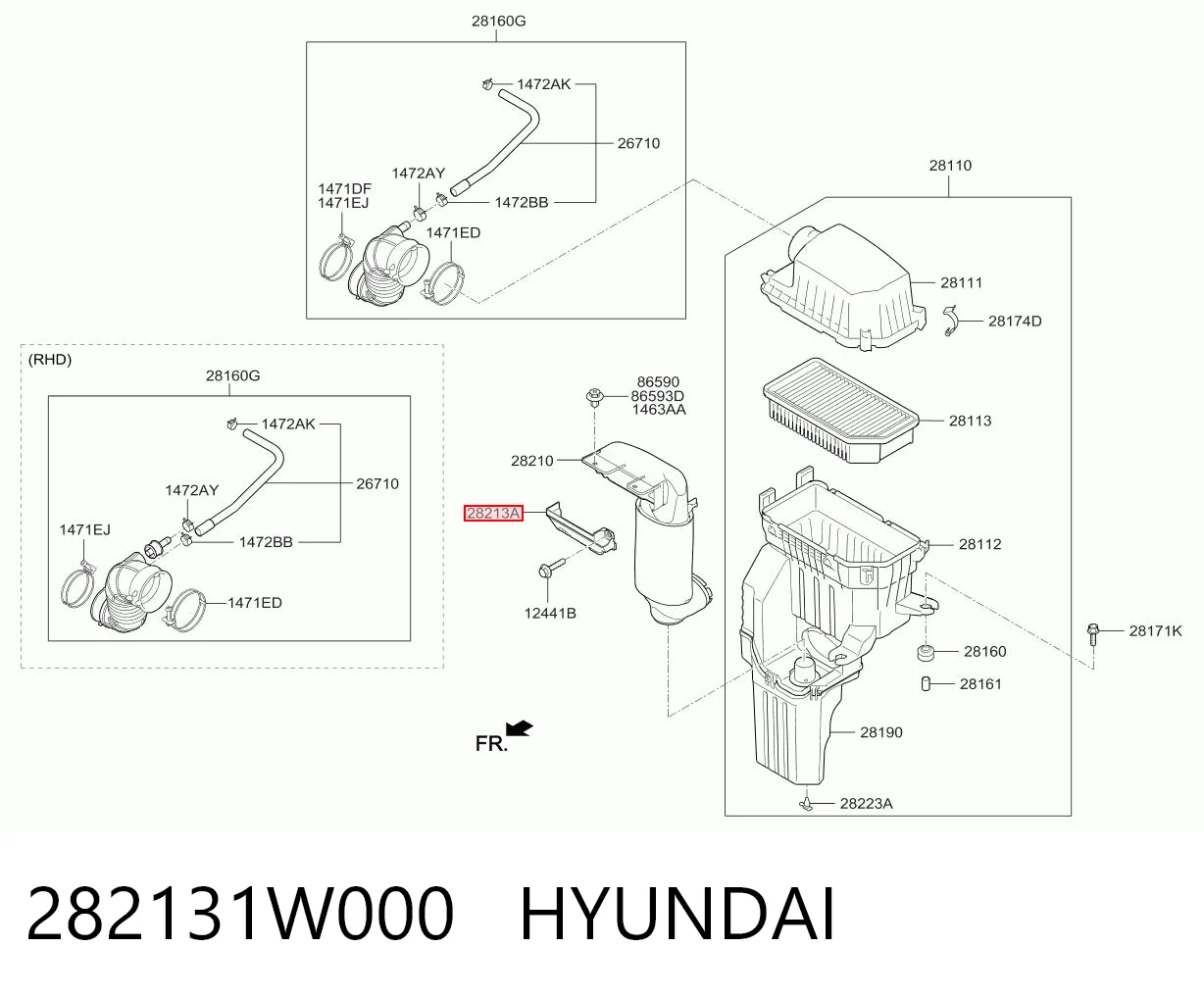 282131W000 Hyundai/Kia
