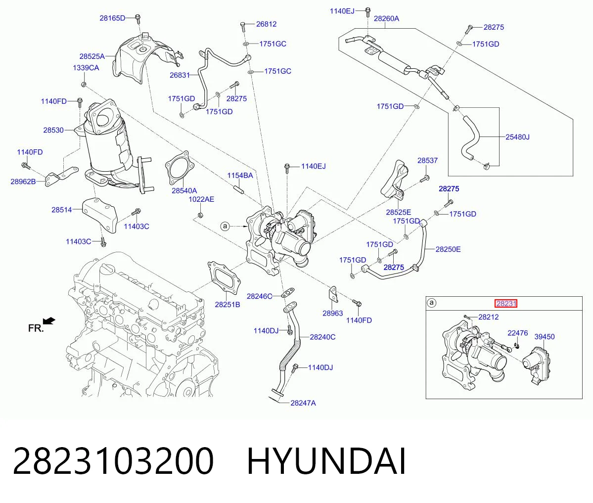 2823103200 Hyundai/Kia Турбонаддув
