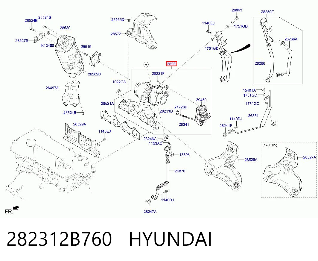 282312B760 Hyundai/Kia Турбонаддув