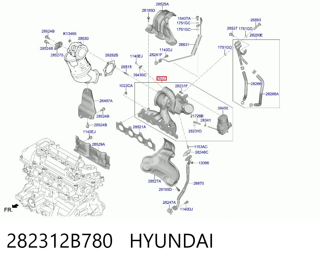 282312B780 Hyundai/Kia Турбонаддув