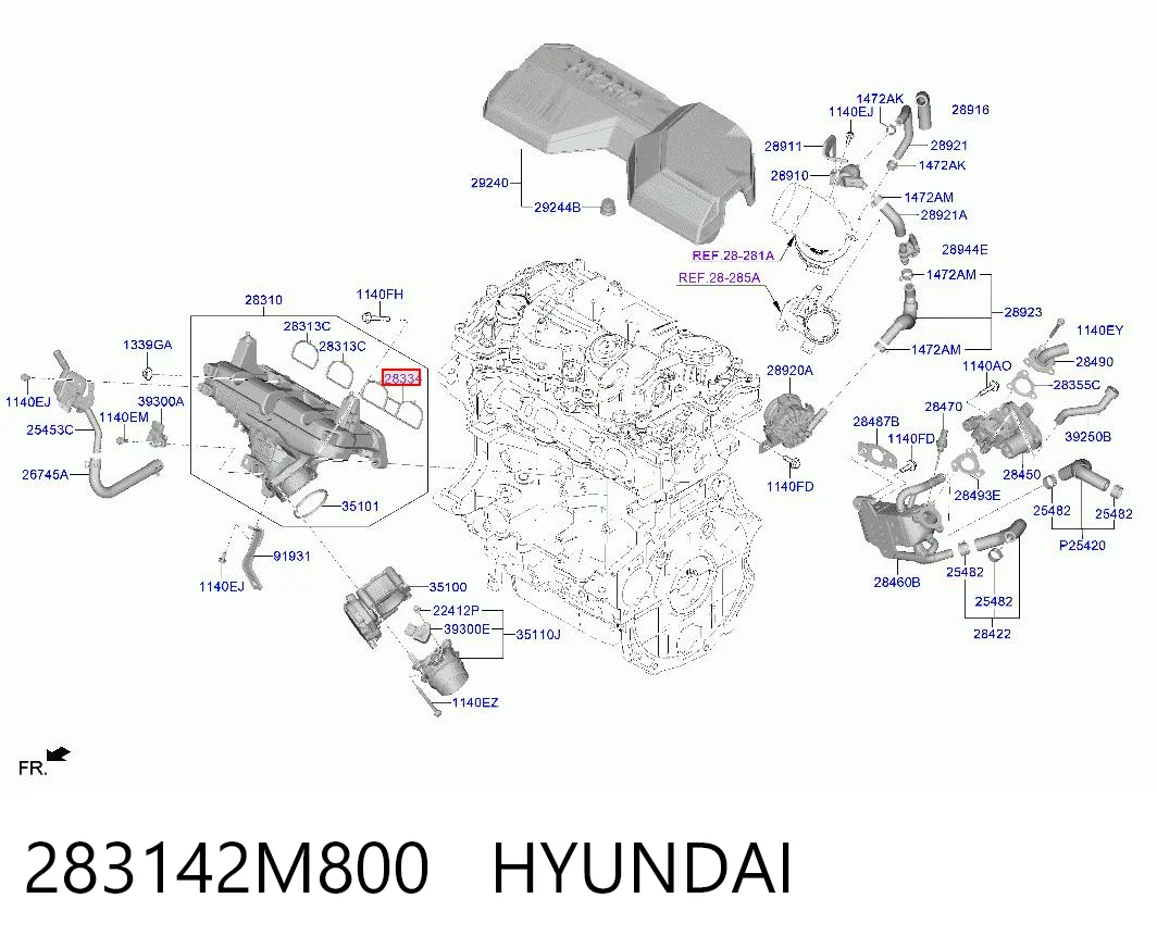 283142M800 Hyundai/Kia 
