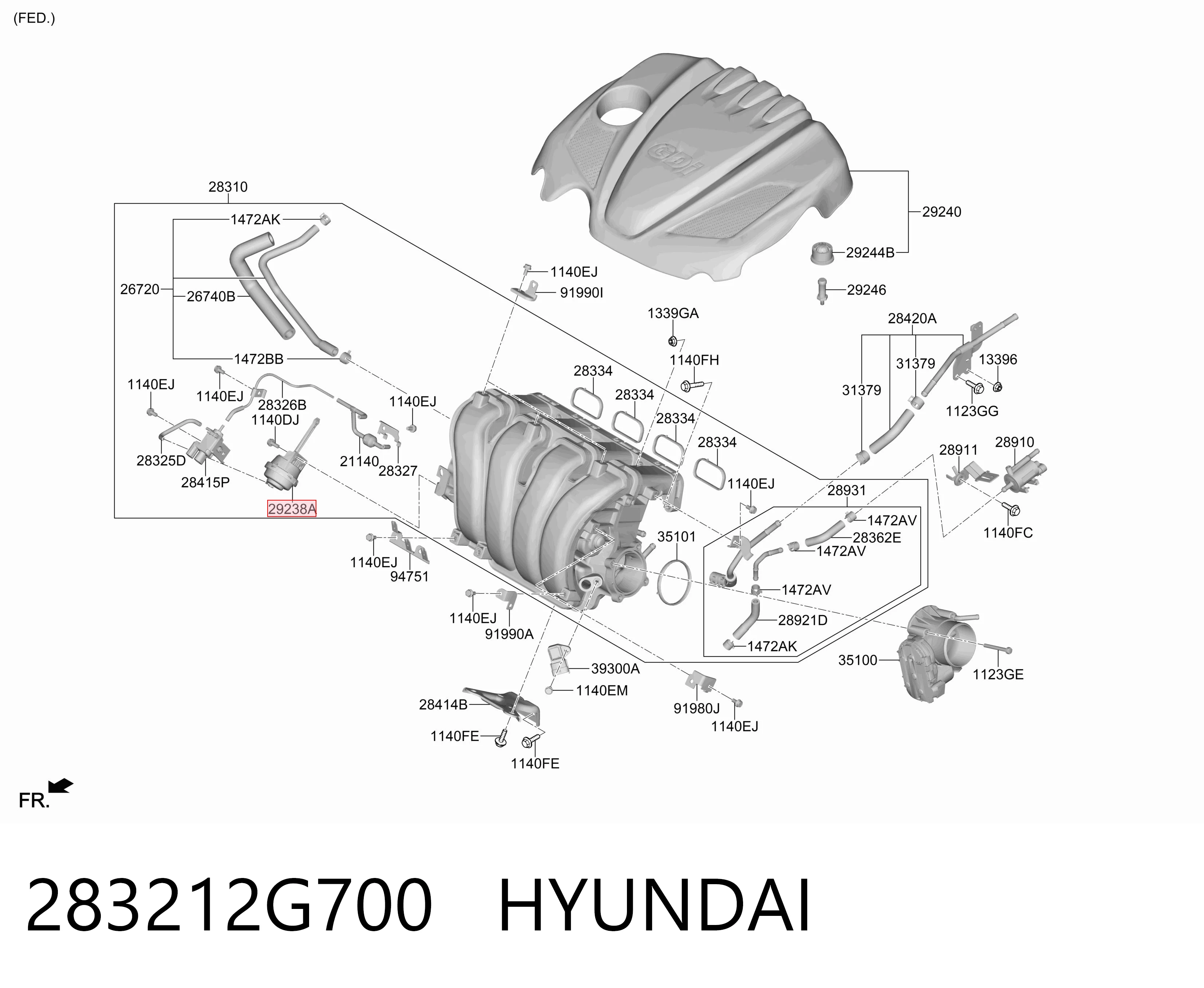 283212G700 Hyundai/Kia 