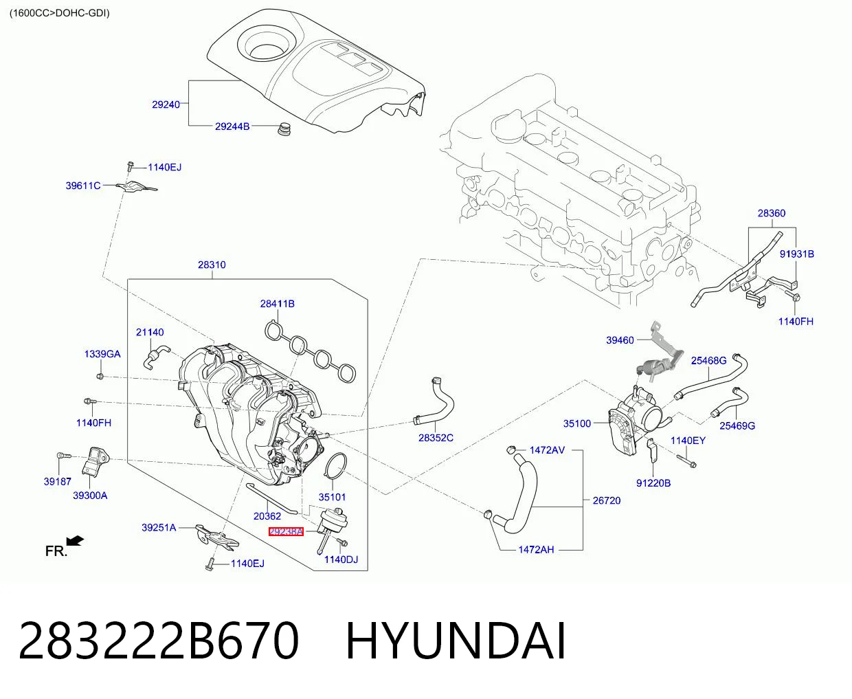 283222B670 Hyundai/Kia 