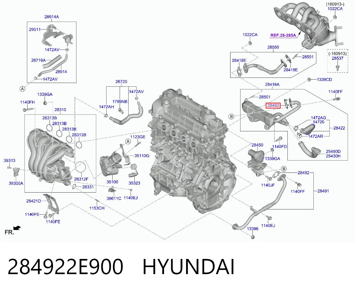 284922E900 Hyundai/Kia 