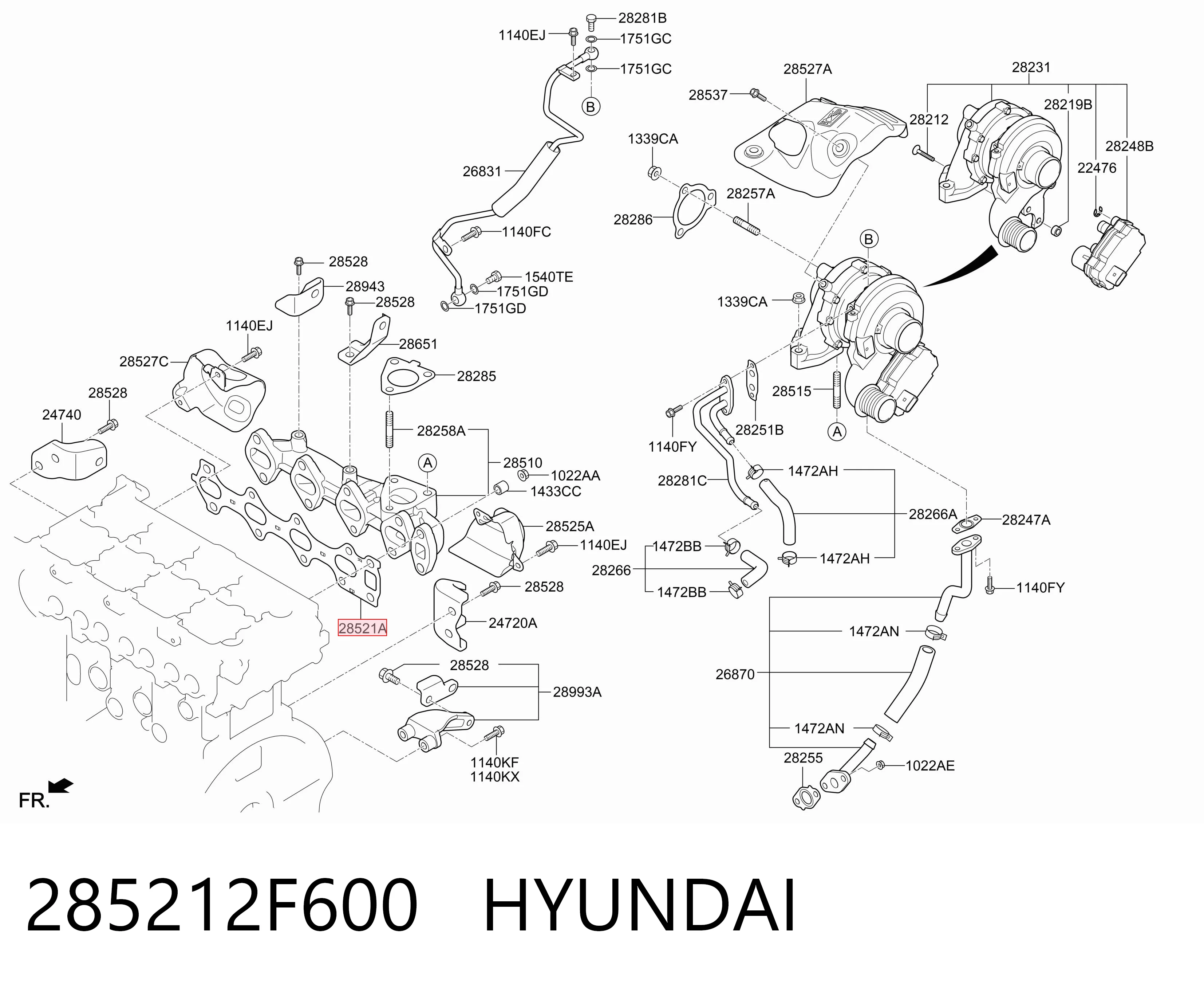 Купить KM0401048MT KAP Прокладка коллектора