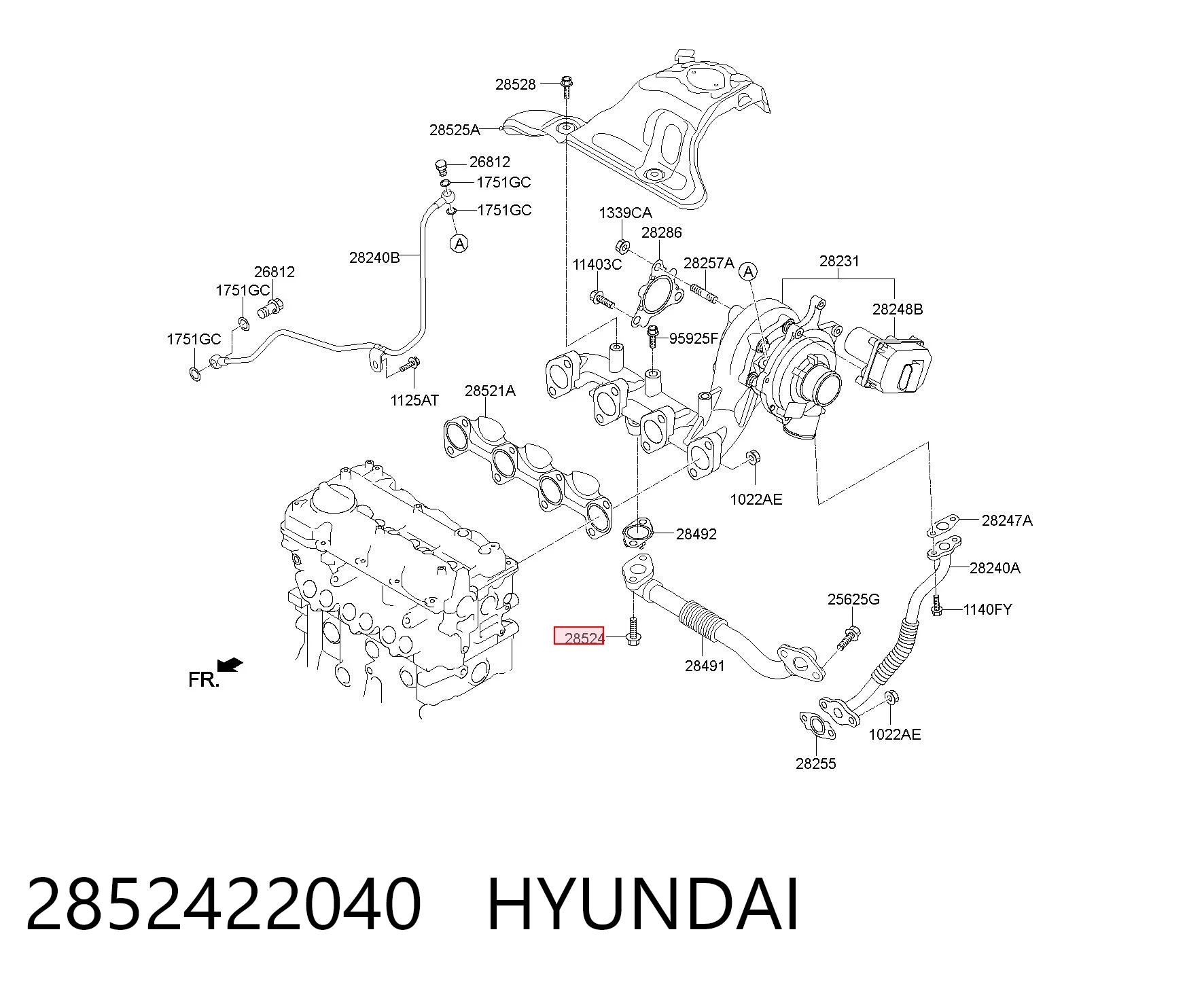 2852422040 Hyundai/Kia 