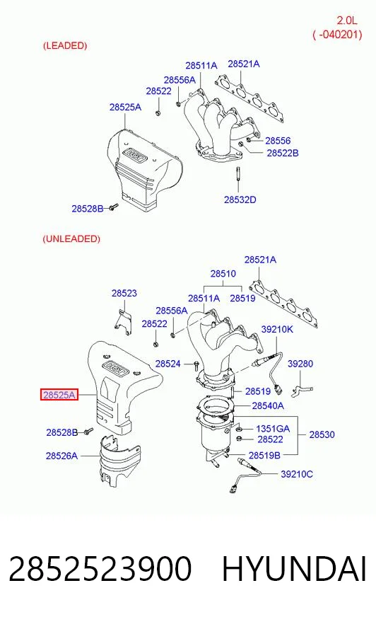 2852523900 Hyundai/Kia 