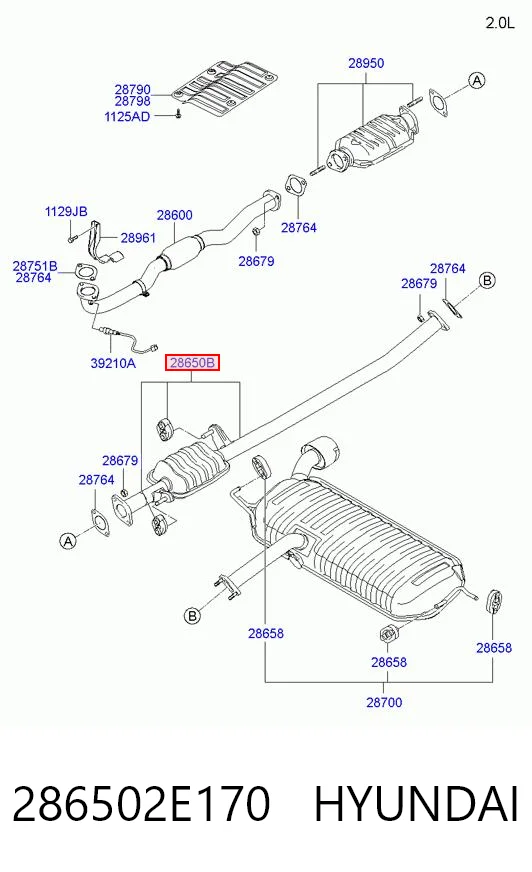ED4736 Edex Глушитель, передняя часть