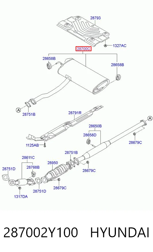 Выхлоп задний Edex ED1049 цена, от 114.32 USD