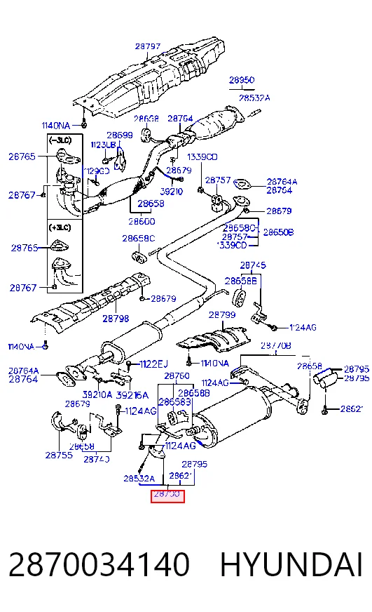 Выхлопная труба на Hyundai Sonata III 