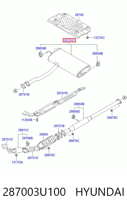 Купить ED1049 Edex Глушитель задний