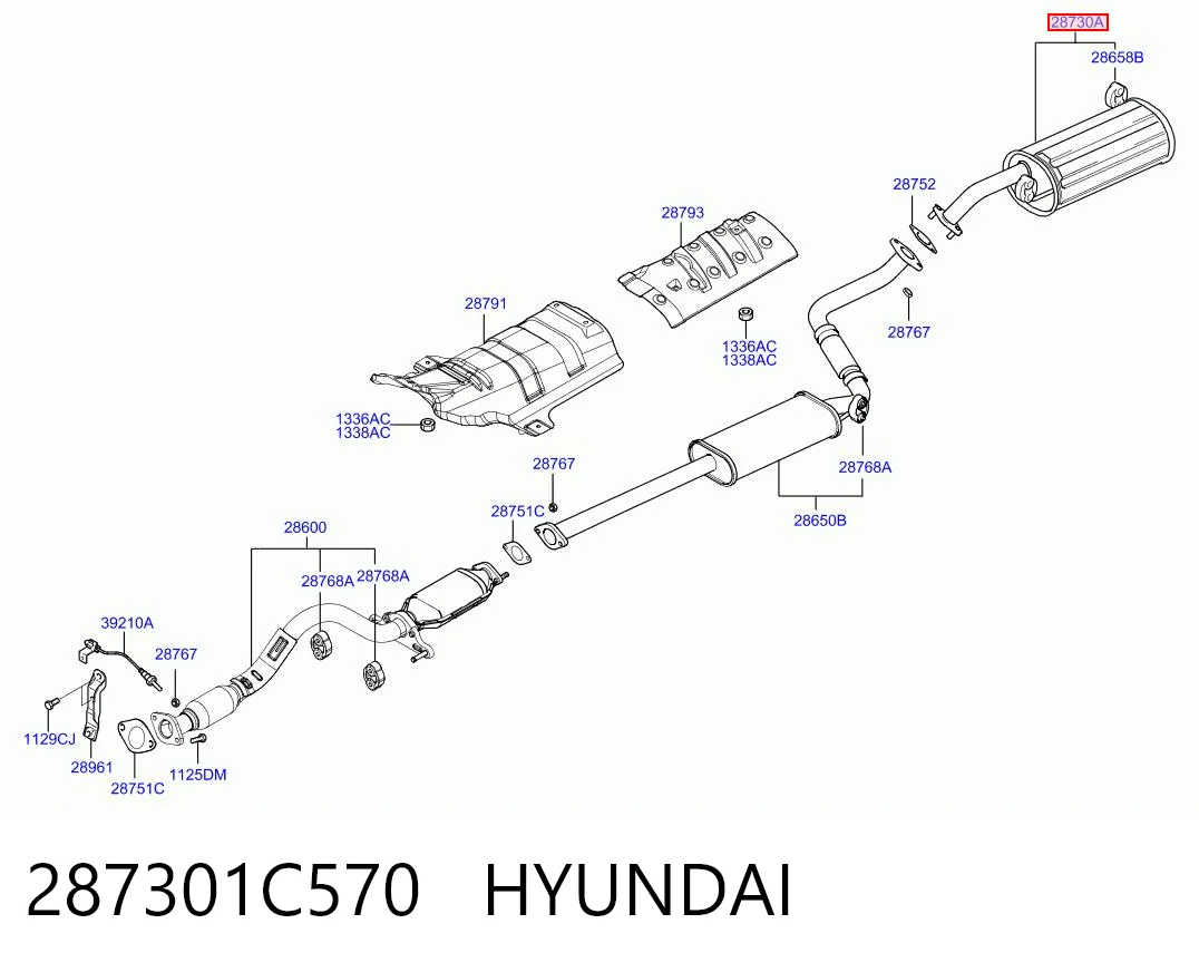 Выхлопная труба на Hyundai Getz  