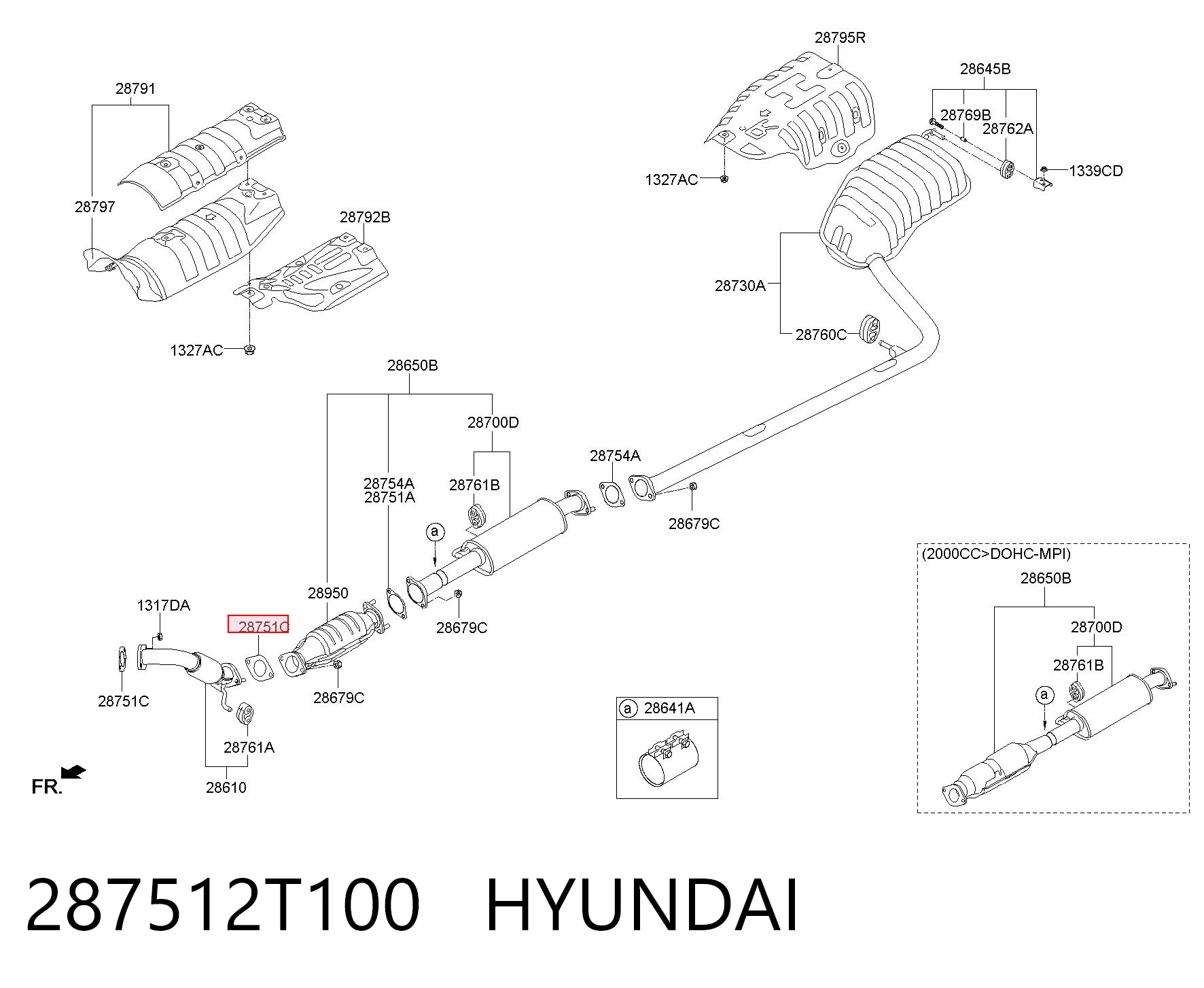 Купить MB687015 Chrysler Уплотнитель приемной трубы глушителя