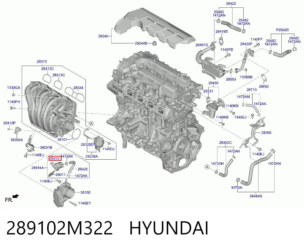 289102M322 Hyundai/Kia 