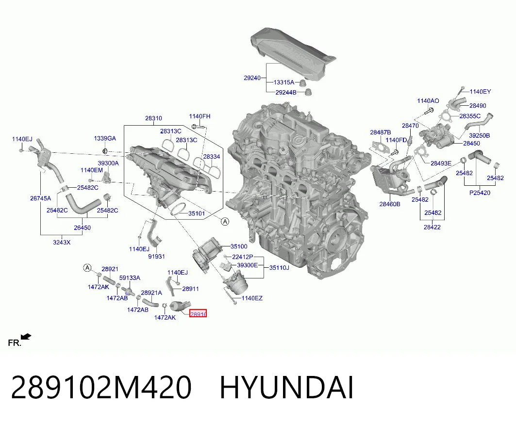 289102M420 Hyundai/Kia 