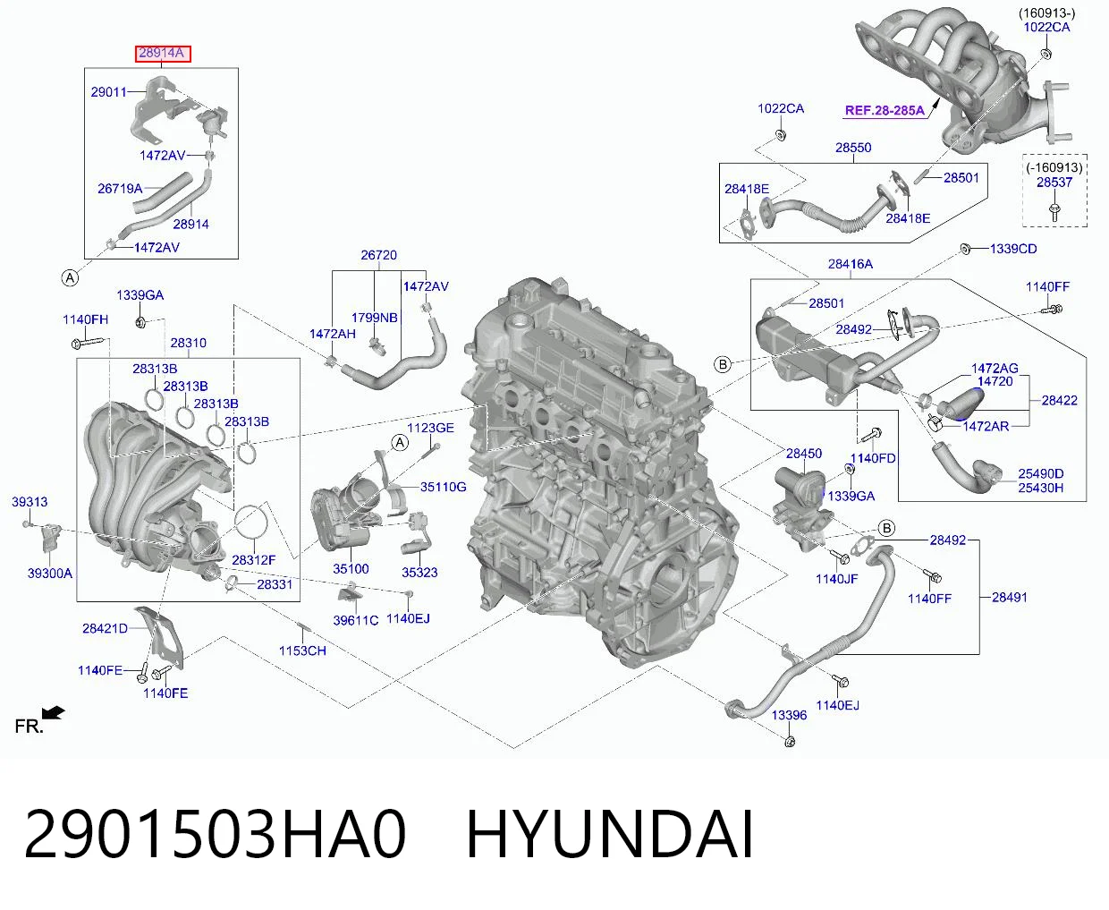 2901503HA0 Hyundai/Kia Соленоид давления наддува
