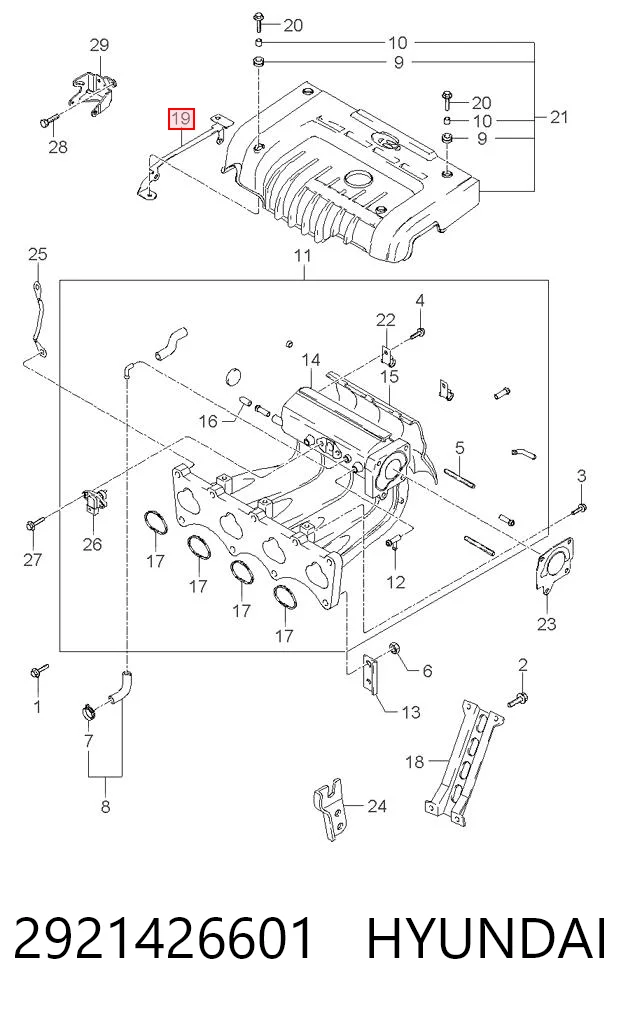 2921426601 Hyundai/Kia 