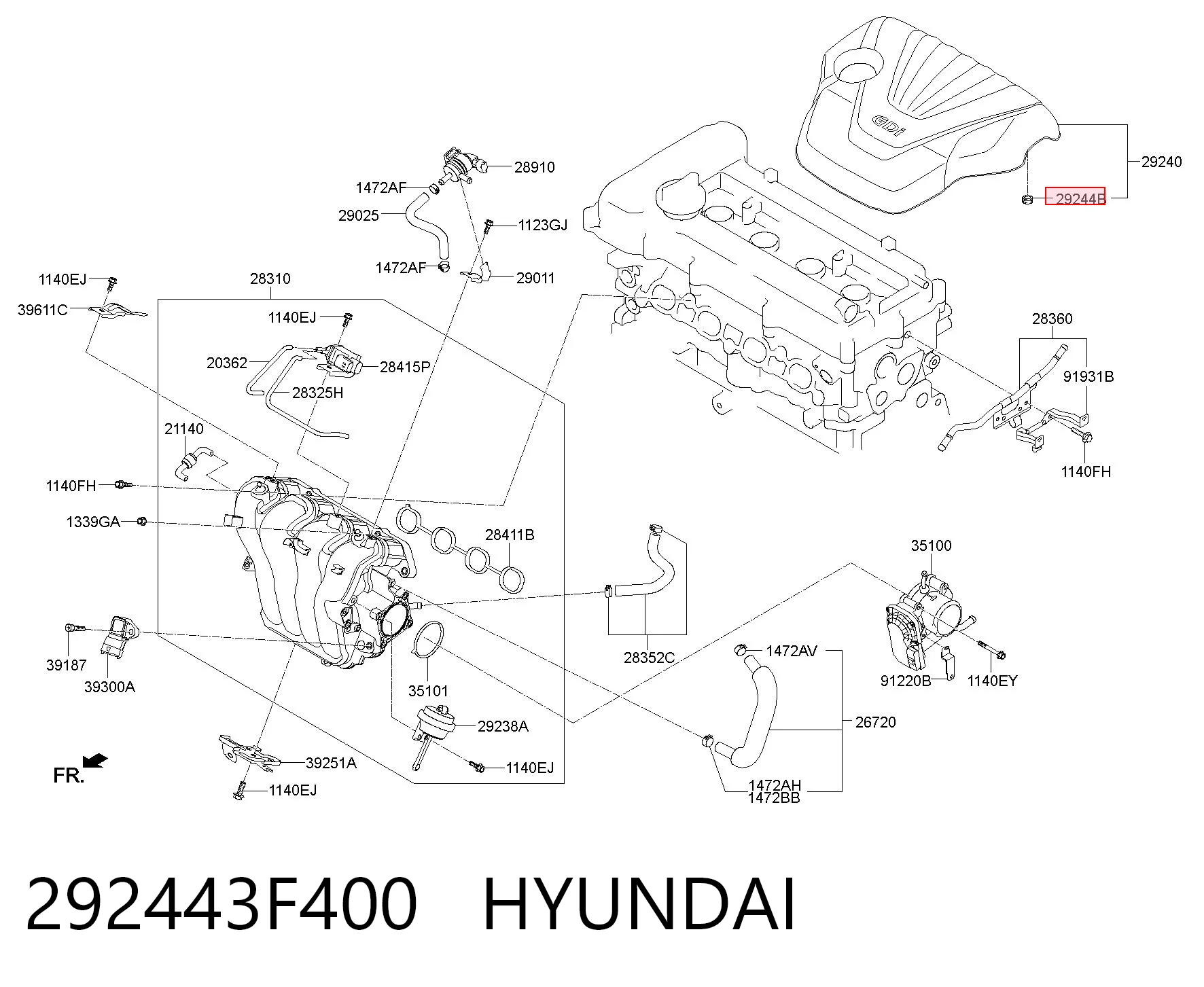292443F400 Hyundai/Kia 