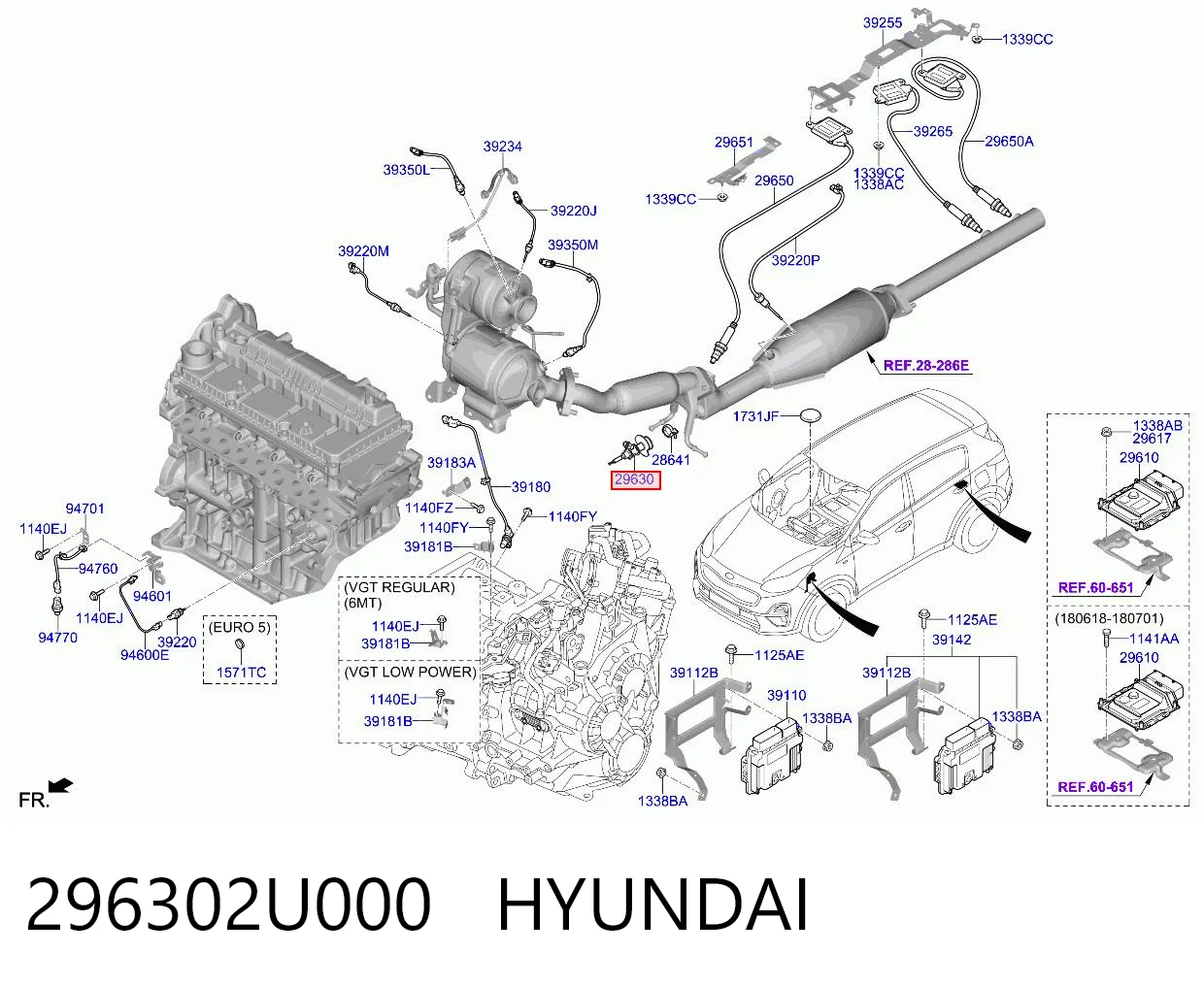 296302U000 Hyundai/Kia Форсунка впрыска AD BLUE