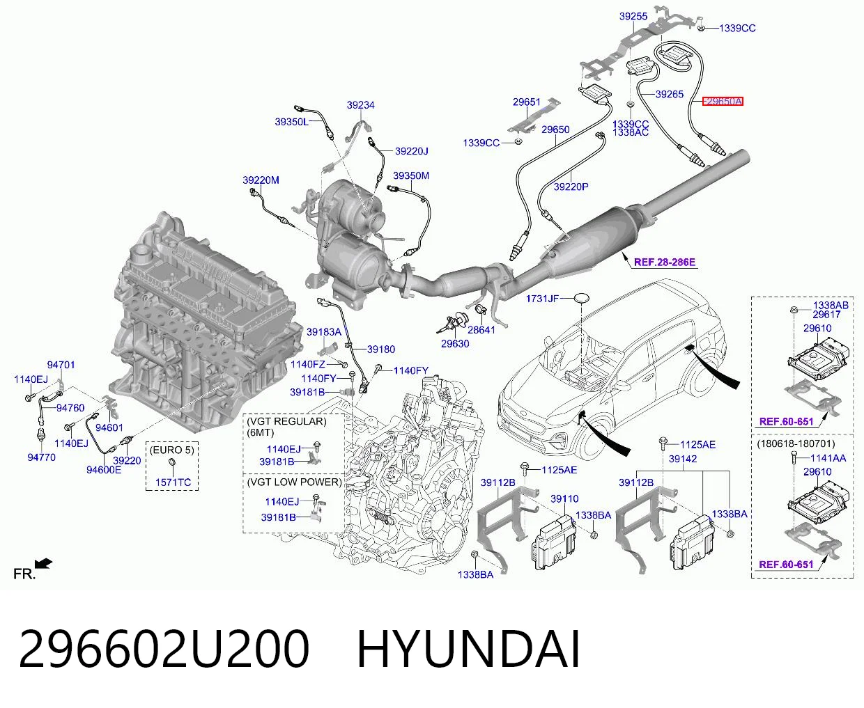 296602U200 Hyundai/Kia 