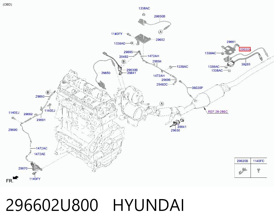 296602U800 Hyundai/Kia 