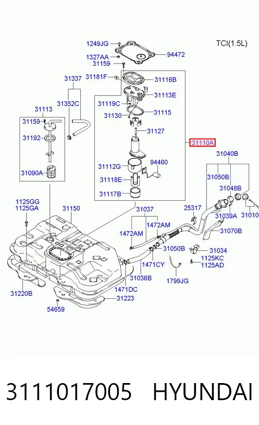  Бензонасос Hyundai Matrix 
