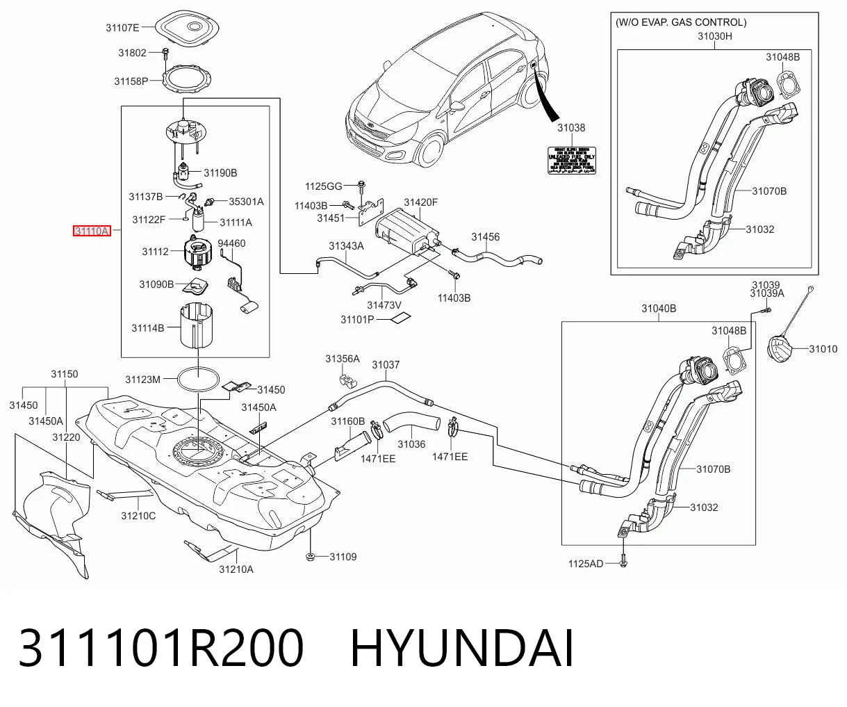 Модуль бензонасоса Chrysler 311101R200 цена, от 88.83 USD