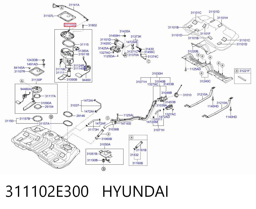 311102E300 Hyundai/Kia Электробензонасос