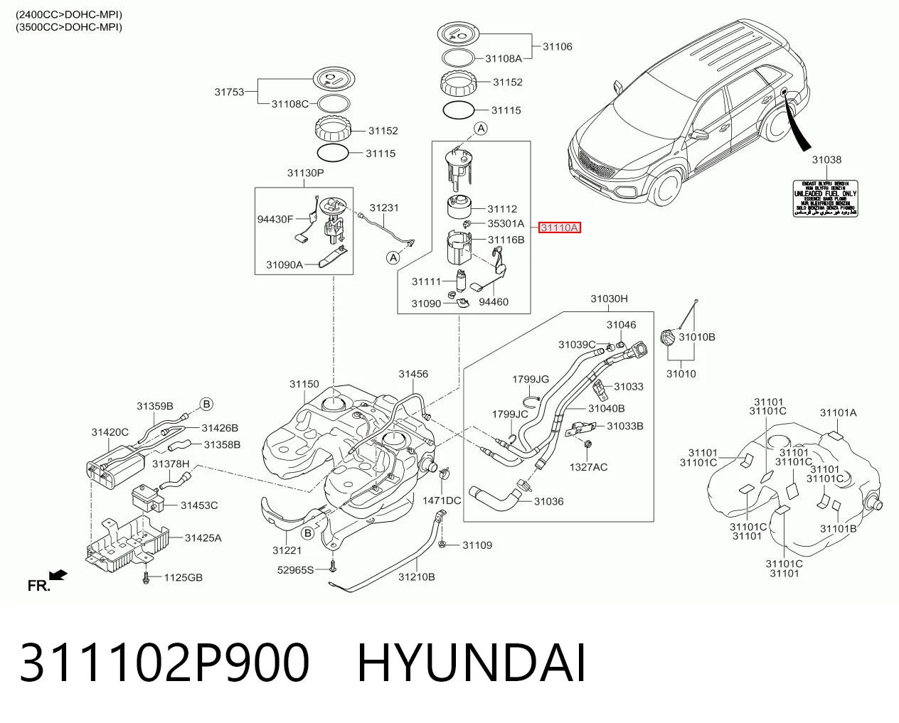 Модуль бензонасоса Parts-Mall PDAM022 цена, от 164.65 USD