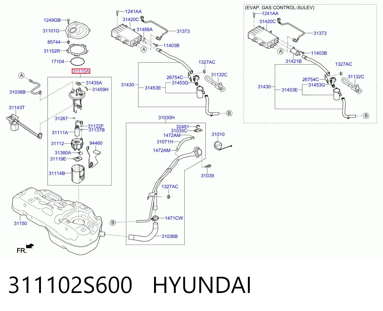 311102S600 Hyundai/Kia Электробензонасос