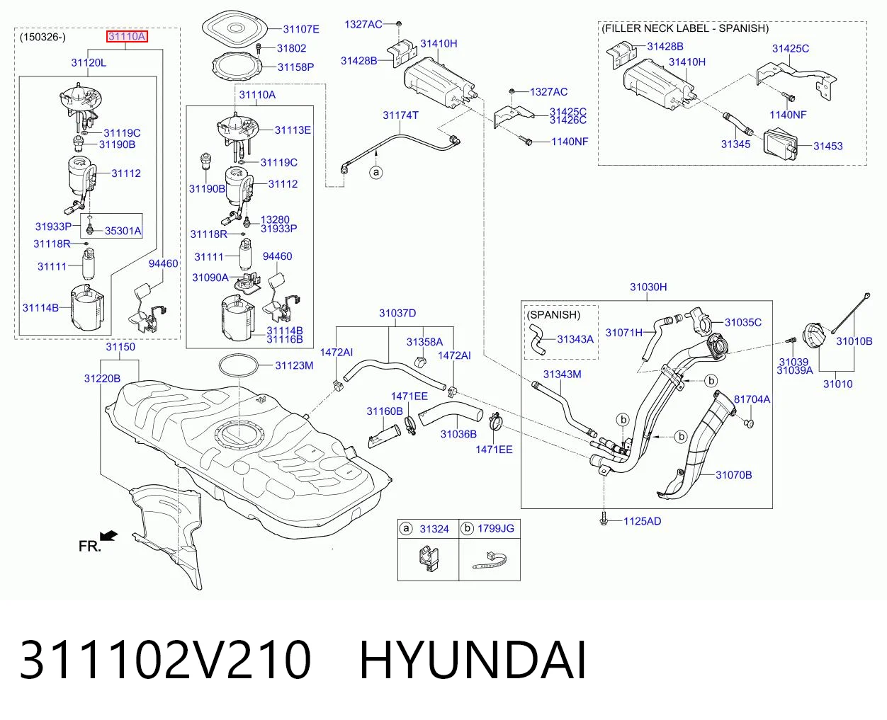 311102V210 Hyundai/Kia Электробензонасос