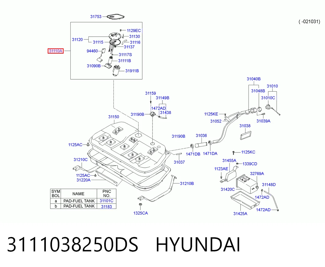 Электробензонасос на Hyundai Sonata IV EU4