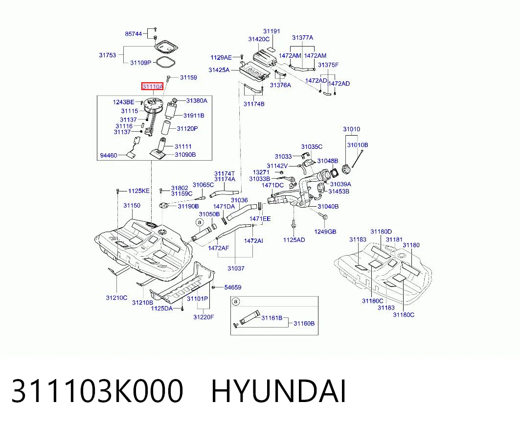 311103K000 Hyundai/Kia Электробензонасос