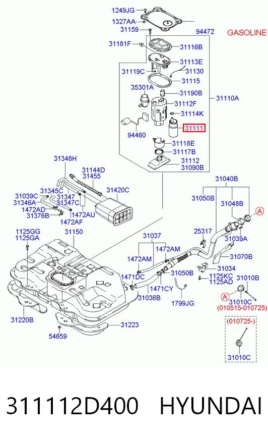 Погружной топливный насос Polcar MAM00081
