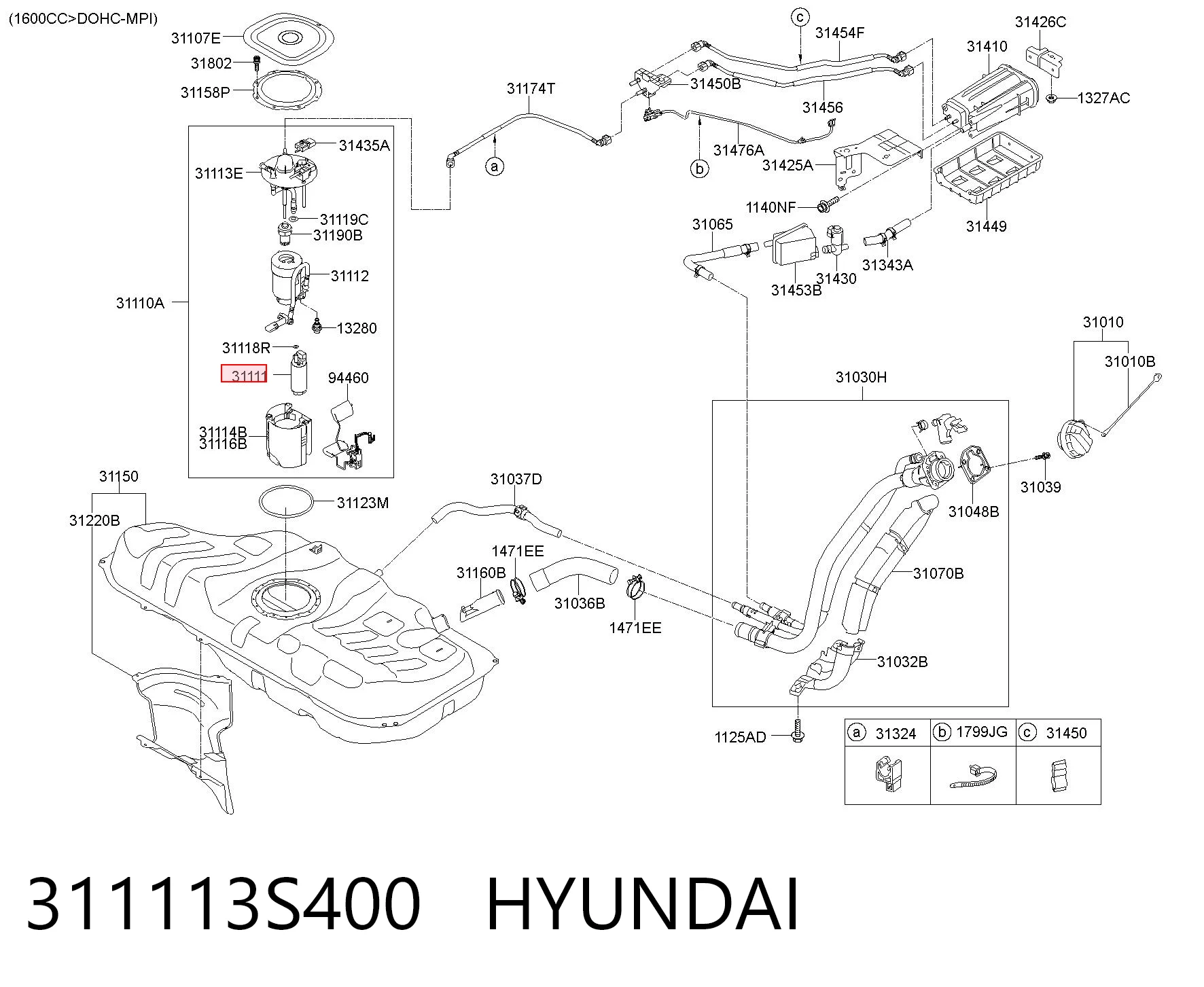 311113S400 Hyundai/Kia 