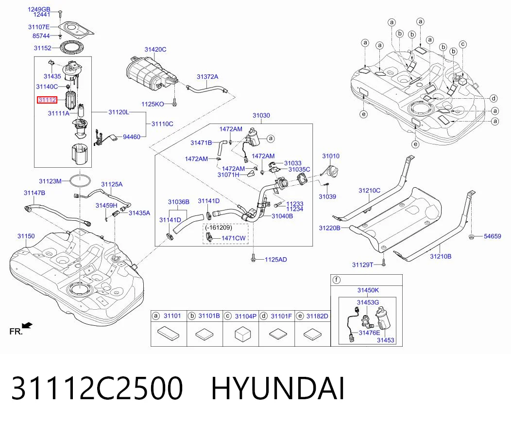 31112C2500 Hyundai/Kia Фильтр топлива